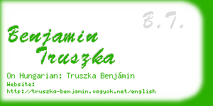benjamin truszka business card